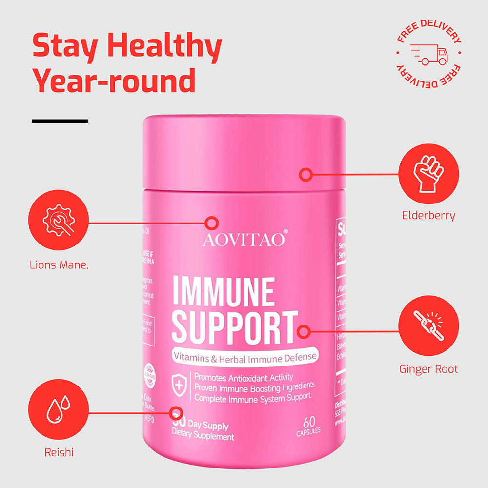 Immuune Support, with Vitamins & Herbal Immune Defense