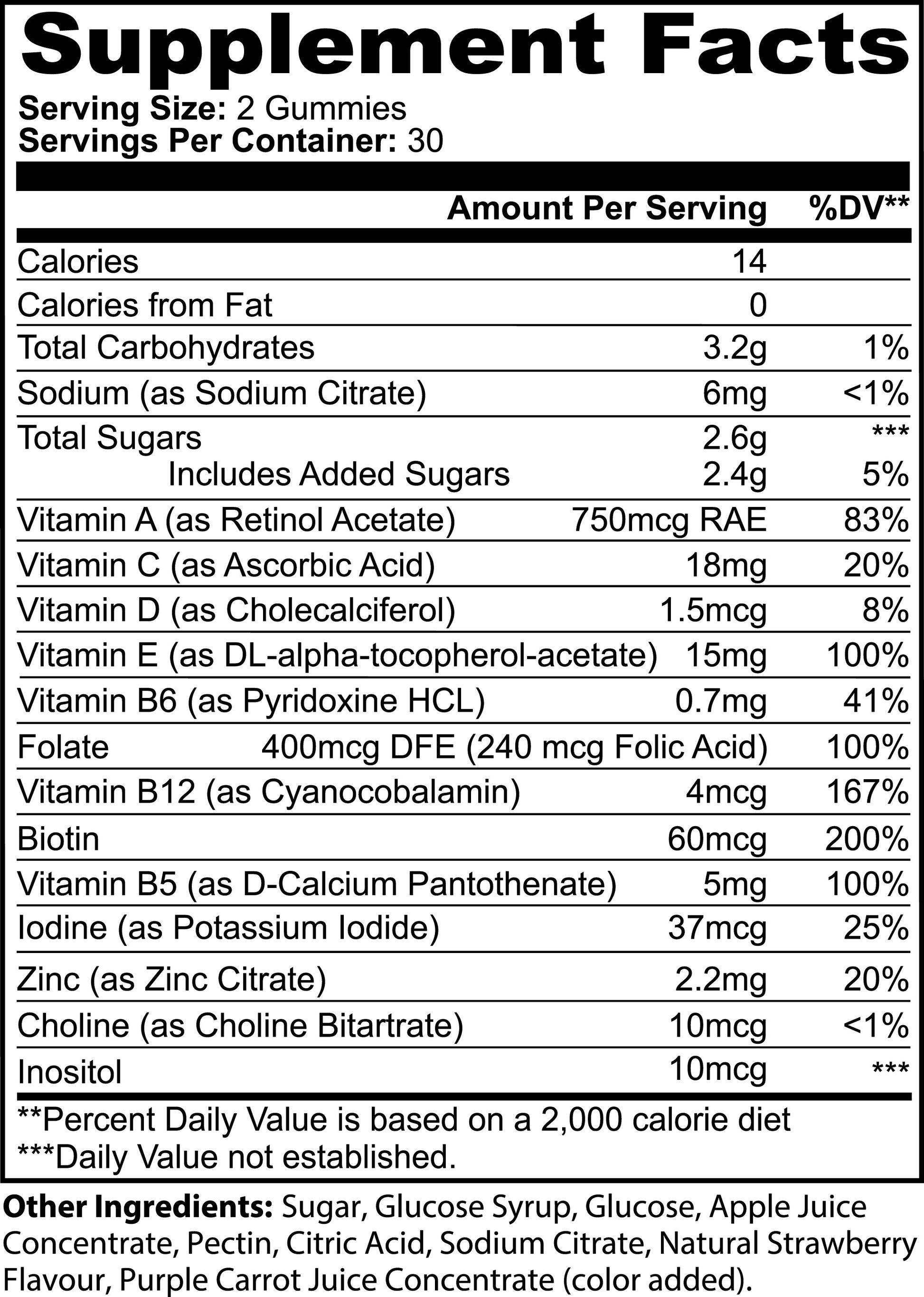 MULTIVITAMIN BEAR GUMMIES, 60 GUMMIES