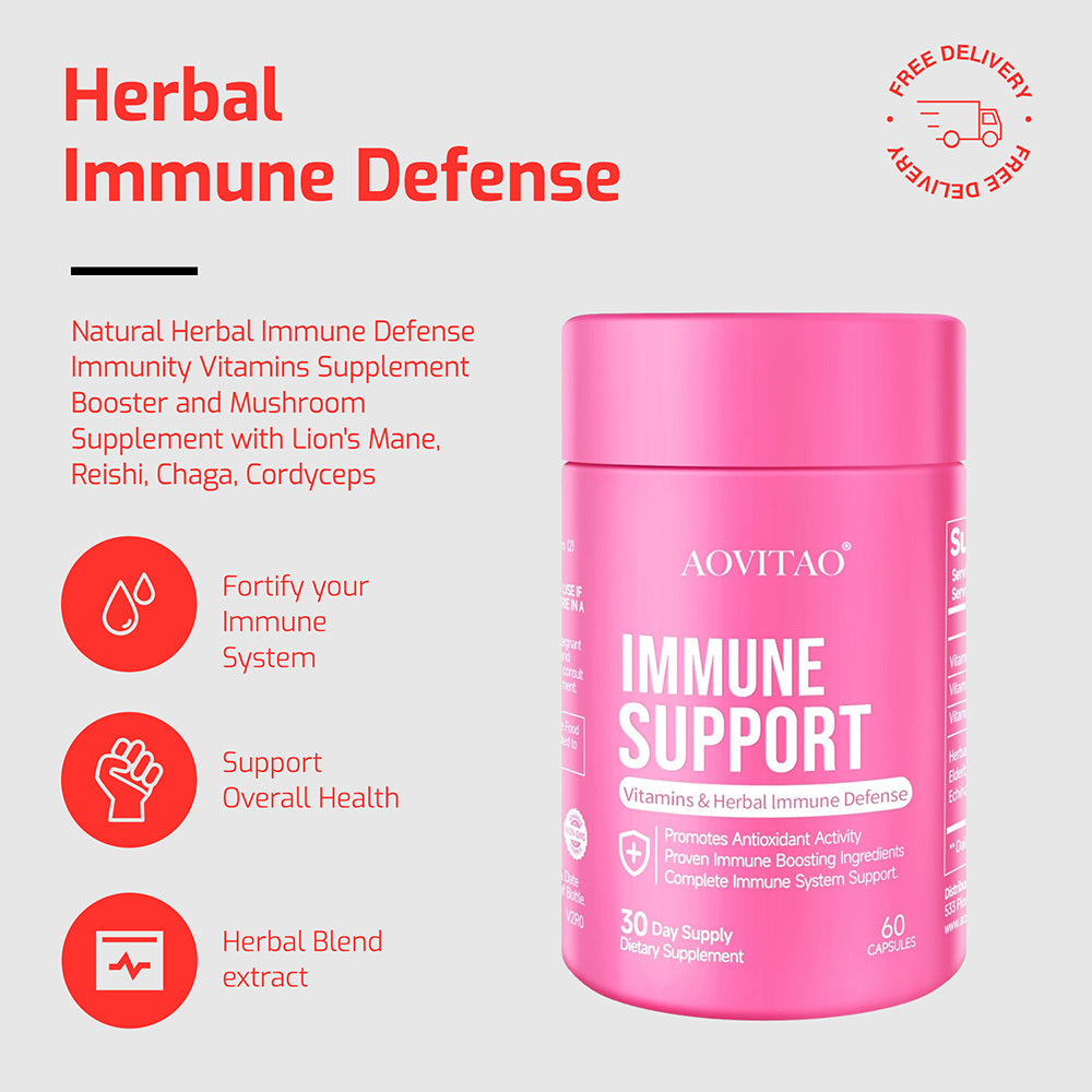 Immuune Support, with Vitamins & Herbal Immune Defense